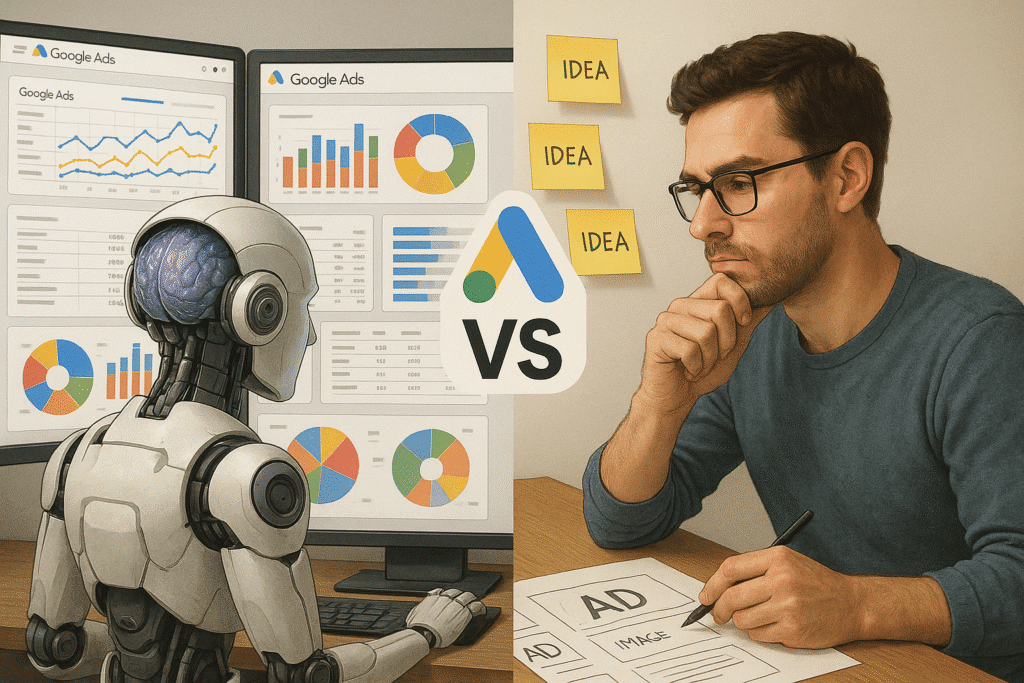 Google ads AI vs Human Showdown