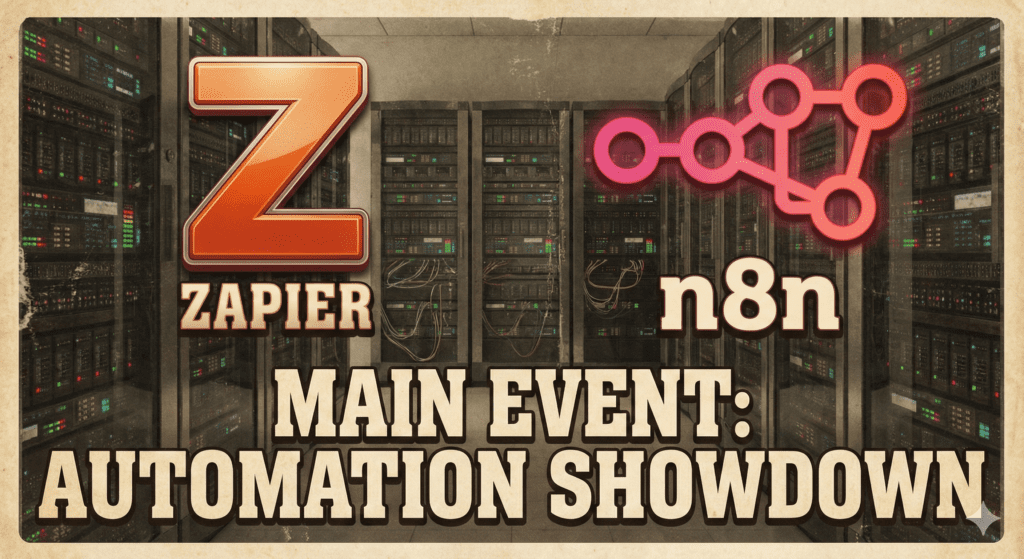 Comparison of Zapier and n8n logos for business automation